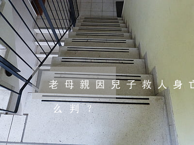 老母親因兒子救人身亡起訴受益人 看法院怎么判？