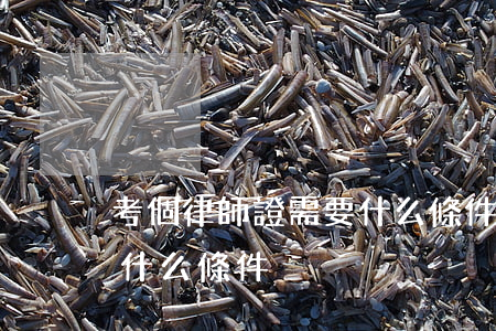 考個律師證需要什么條件(律師如何考證需要什么條件)