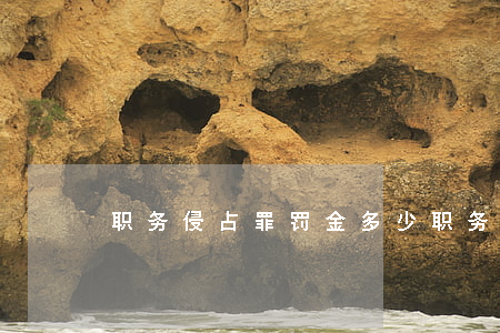 职务侵占罪罚金多少(职务侵占罚金一般多少)