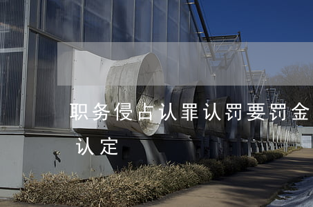 职务侵占认罪认罚要罚金多少(职务侵占罪的认定)