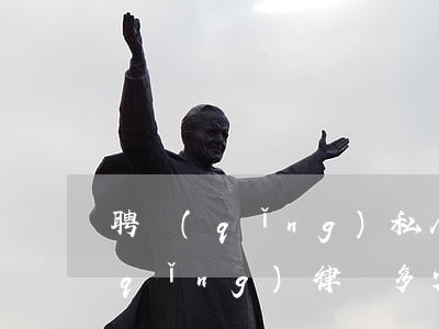 聘請(qǐng)私人律師一年多少錢(請(qǐng)律師多少錢一天)