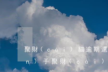 聚財(cái)貓逾期還款公告(關(guān)于聚財(cái)貓的最新消息)