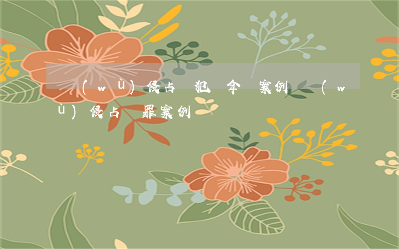 職務(wù)侵占從犯沒拿錢案例(職務(wù)侵占無罪案例)