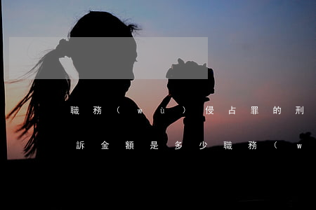 職務(wù)侵占罪的刑事責(zé)任起訴金額是多少(職務(wù)侵占罪立案追訴標(biāo)準(zhǔn))