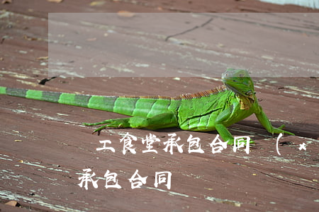 職工食堂承包合同(學(xué)校食堂對外承包合同)