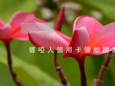 聾啞人信用卡借給朋友后逾期