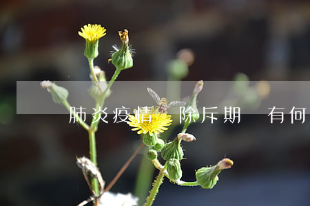 肺炎疫情對除斥期間有何影響