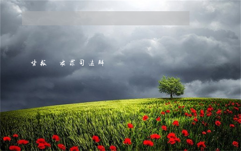 背叛國家罪司法解釋