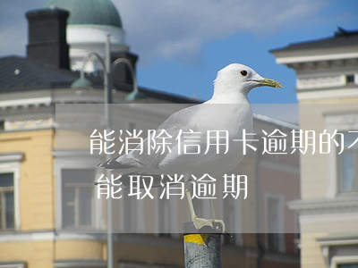 能消除信用卡逾期的不良記錄嗎（信用卡能不能取消逾期）