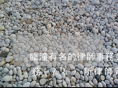 臨潼有名的律師事務(wù)所(臨潼律師事務(wù)所律師電話)
