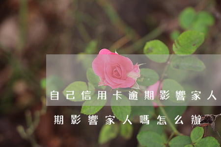自己信用卡逾期影響家人嗎-自己信用卡逾期影響家人嗎怎么辦