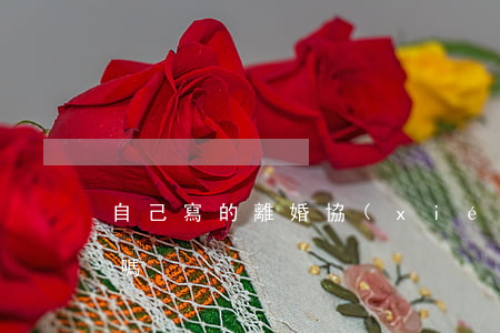 自己寫的離婚協(xié)議書有法律效益嗎