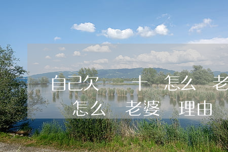 自己欠網貸十萬怎么給老婆說(自己欠網貸十萬怎么給老婆說理由)