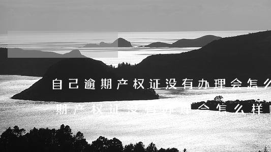 自己逾期产权证没有办理会怎么样-自己逾期产权证没有办理会怎么样吗