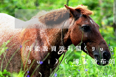 與能源資源有關(guān)的法律法規(guī)(國家頒布的節(jié)約能源的法律標(biāo)準(zhǔn)規(guī)范和規(guī)定,有哪些)