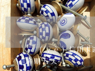 興業(yè)信用卡逾期5天滯納金(信用卡逾期五天)