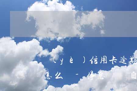 興業(yè)信用卡逾期了無(wú)力償還怎么辦-停息掛賬自己怎么去申請(qǐng)