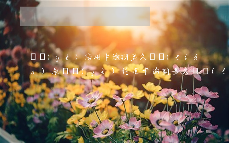 興業(yè)信用卡逾期多久會聯(lián)系(興業(yè)信用卡逾期多久會聯(lián)系緊急聯(lián)系人)
