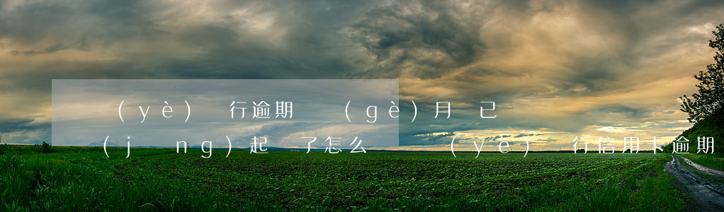 興業(yè)銀行逾期兩個(gè)月說已經(jīng)起訴了怎么辦（興業(yè)銀行信用卡逾期幾個(gè)月起訴）