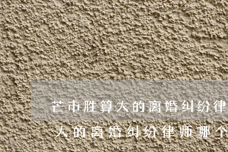 芒市胜算大的离婚纠纷律师哪个好(芒市胜算大的离婚纠纷律师哪个好)