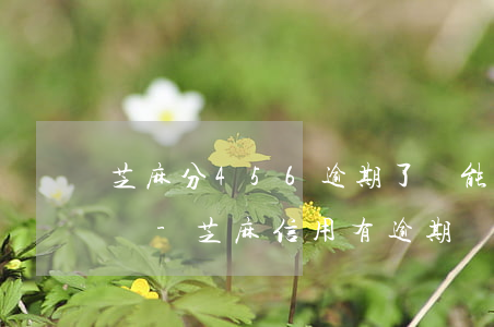 芝麻分456逾期了還能開(kāi)通花唄-芝麻信用有逾期記錄還能申請(qǐng)信用卡嗎