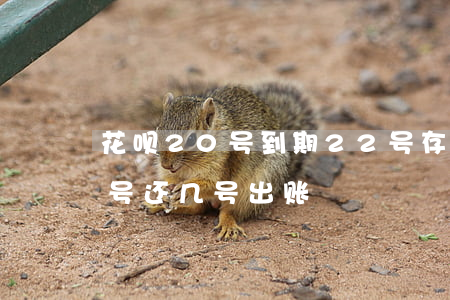 花呗20号到期22号存算逾期吗(花呗20号还几号出账)