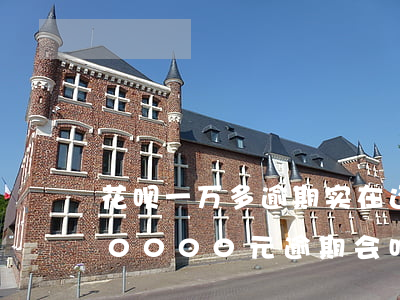 花呗一万多逾期实在还不了怎么办-花呗10000元逾期会咋样