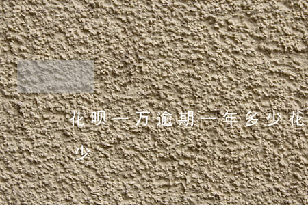 花呗一万逾期一年多少(花呗一万逾期一年多少)