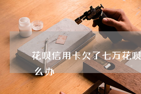 花呗信用卡欠了七万(花呗信用卡欠了七万怎么办)