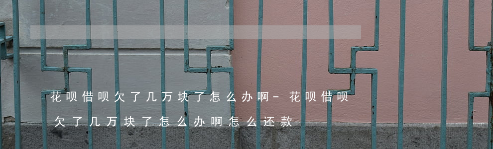 花呗借呗欠了几万块了怎么办啊-花呗借呗欠了几万块了怎么办啊怎么还款