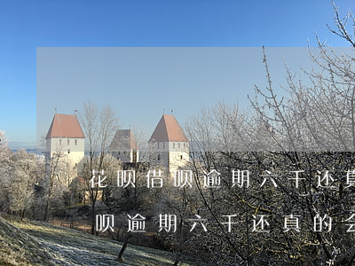 花呗借呗逾期六千还真的会上门吗-花呗借呗逾期六千还真的会上门吗知乎