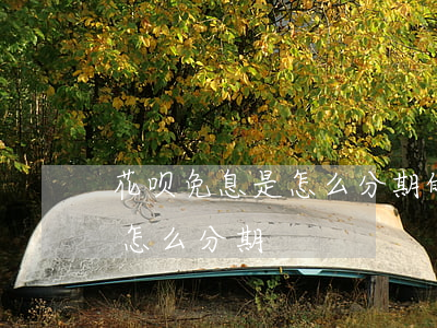花呗免息是怎么分期的 花呗免息分期付款是怎么分期