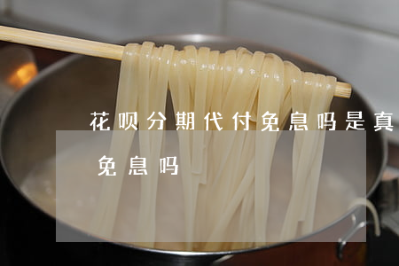 花呗分期代付免息吗是真的吗（花呗分期代付免息吗）