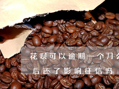 花呗可以逾期一个月么 花呗可以逾期几个月后还了影响征信吗