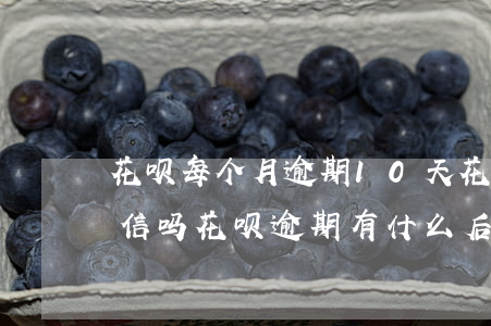 花呗每个月逾期10天(花呗逾期10天上征信吗?花呗逾期有什么后果)