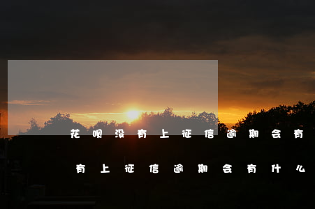花呗没有上征信逾期会有什么后果-花呗没有上征信逾期会有什么后果吗