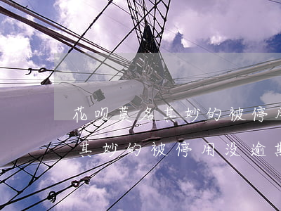 花呗莫名其妙的被停用没逾期过-花呗莫名其妙的被停用没逾期过怎么办