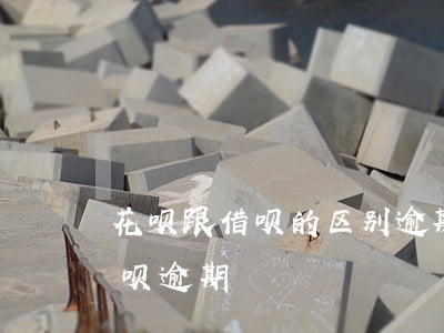 花呗跟借呗的区别逾期区别(支付宝花呗和借呗逾期)
