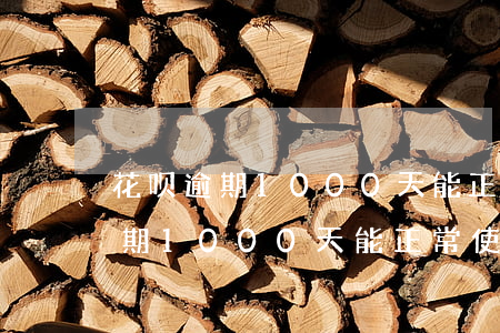 花呗逾期1000天能正常使用吗-花呗逾期1000天能正常使用吗