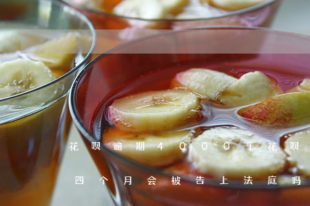 花呗逾期4000千 花呗逾期4000块钱四个月会被告上法庭吗