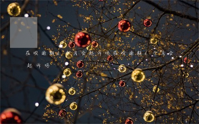 花呗逾期6个月会起诉吗(花呗逾期6个月会起诉吗)