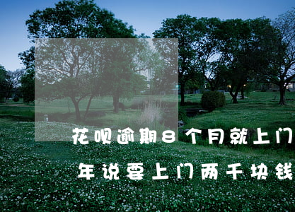 花呗逾期8个月就上门了(支付宝花呗逾期半年说要上门 两千块钱)