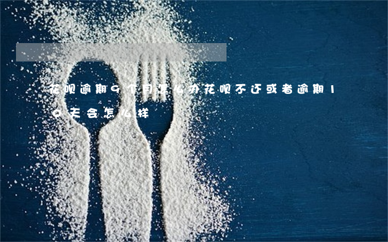 花呗逾期9个月怎么办(花呗不还或者逾期10天会怎么样)