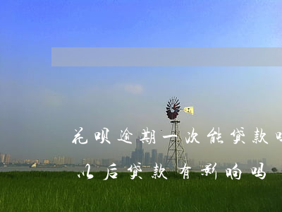 花呗逾期一次能贷款吗(花呗逾期了几次 会对以后贷款有影响吗)