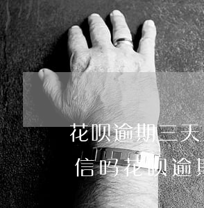 花呗逾期三天上征信嘛(花呗逾期3个月上征信吗?花呗逾期有什么后果)
