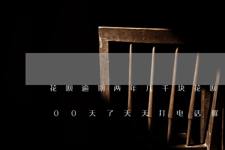 花呗逾期两年几千块(花呗逾期几千块 逾期100天了 天天打电话催账)