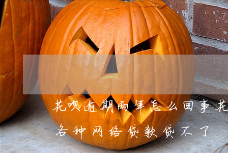 花呗逾期两年怎么回事(花呗逾期2年了没还,各种网络贷款贷不了)