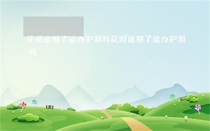 花呗逾期了能办护照吗(花呗逾期了能办护照吗)