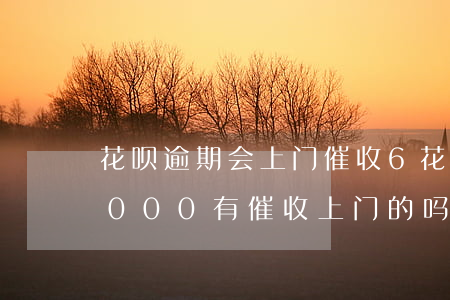 花呗逾期会上门催收6(花呗逾期半年金额4000有催收上门的吗)