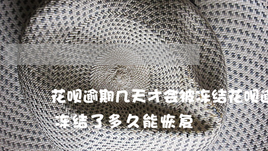 花呗逾期几天才会被冻结(花呗逾期导致花呗冻结了多久能恢复?)